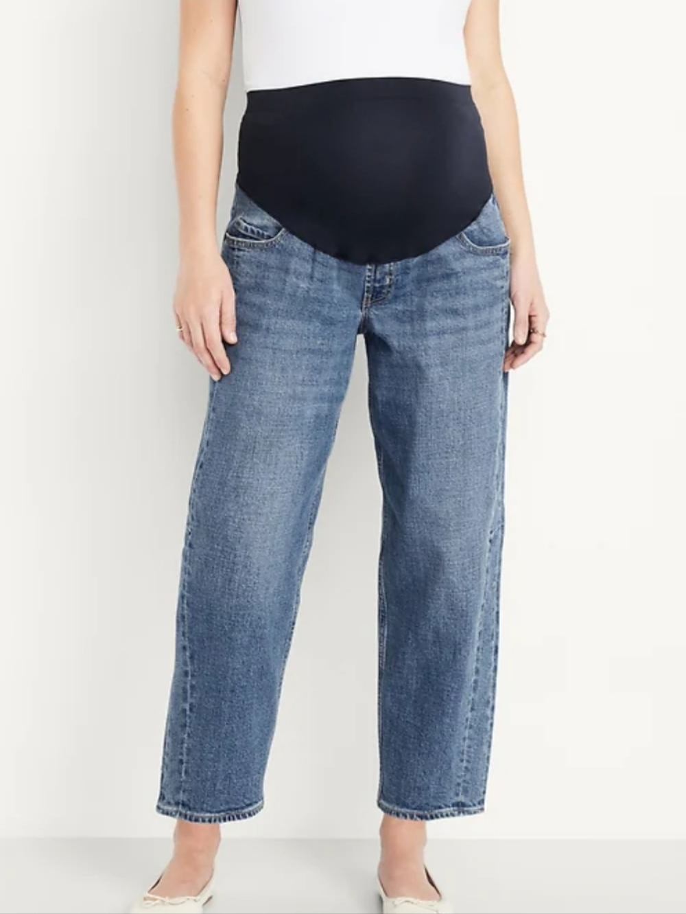 Isabel Maternity Over The Belly Ankle Leg Jeans - Picture 1 of 6